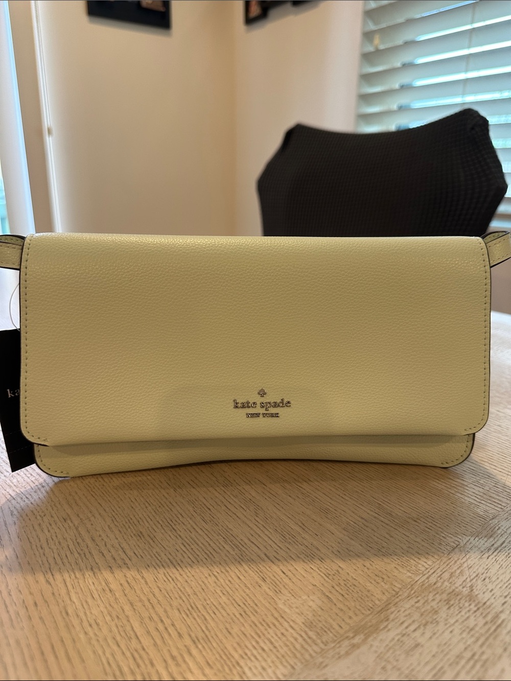 kate spade NWT lime frost pebbled leather crossbody bag